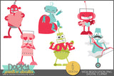 Robot Valentine Clipart