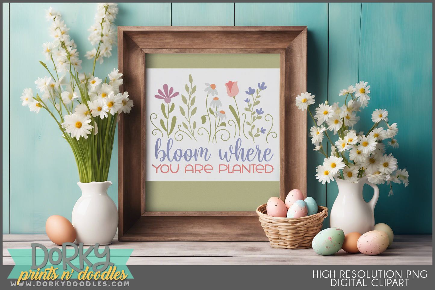 Inspirational Wildflower Sayings Clipart