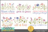 Inspirational Wildflower Sayings Clipart