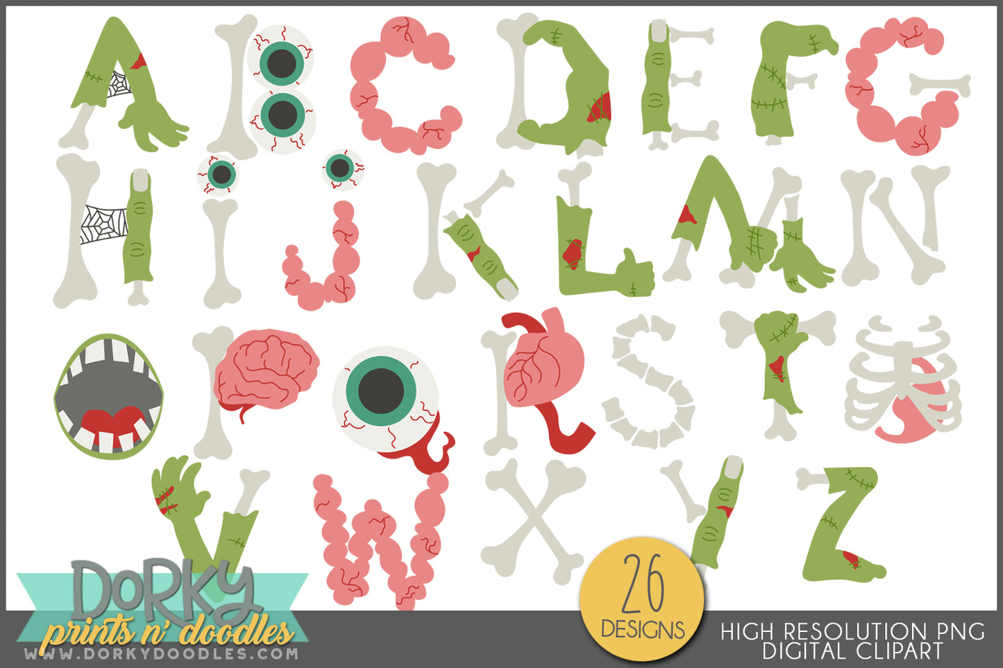 Silly Halloween Clipart Bundle