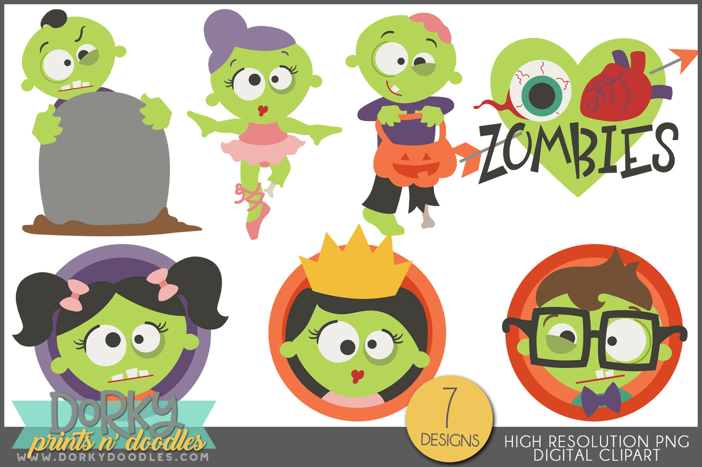 Silly Halloween Clipart Bundle