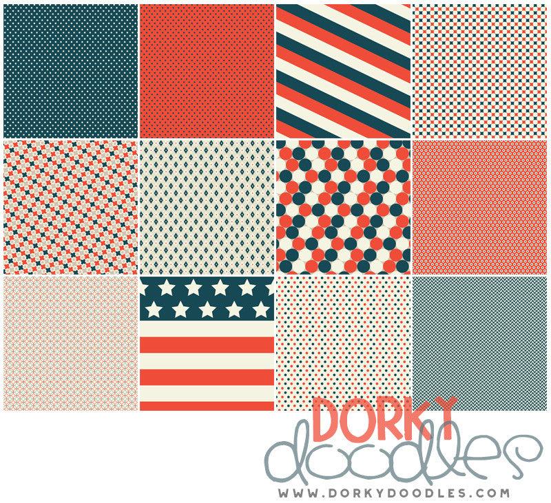 4th of July Digital Paper Pack