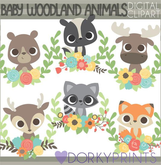 Baby Forest Animals Clipart