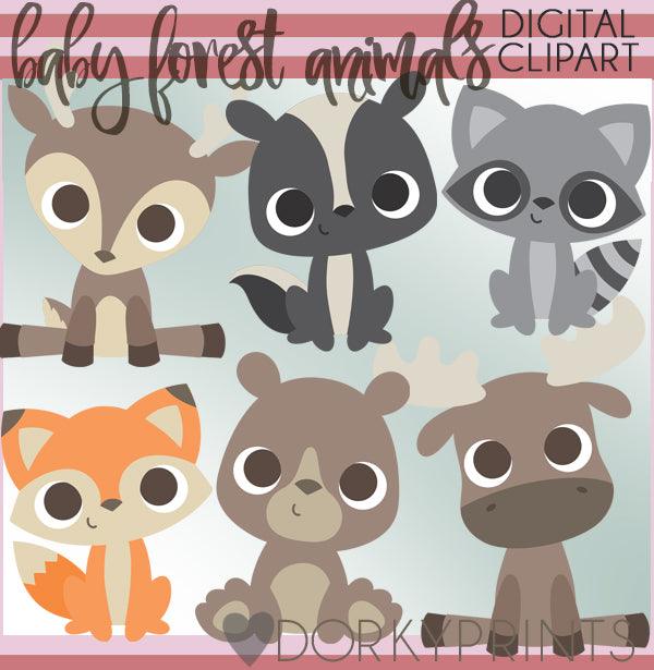 Baby Forest Animals Clipart