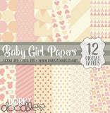 Baby Girl Digital Paper Pack