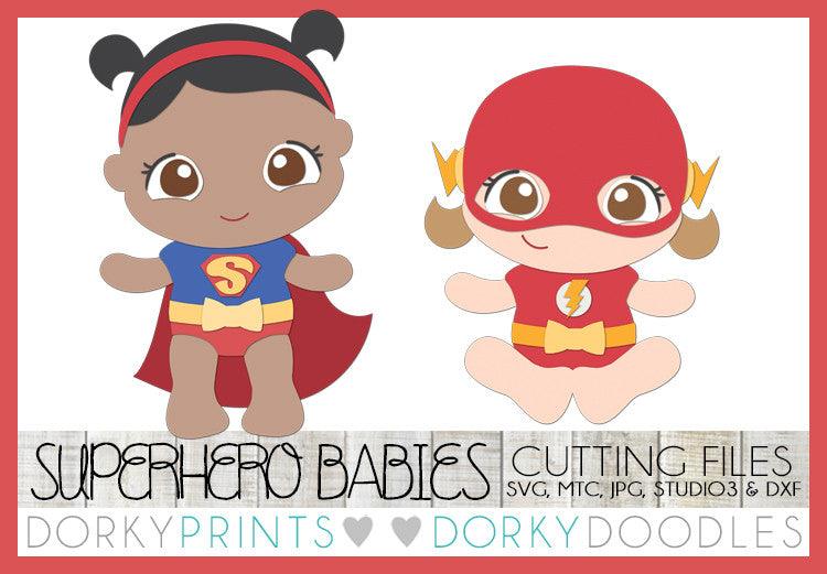 Baby Girl Superhero Cuttable Files