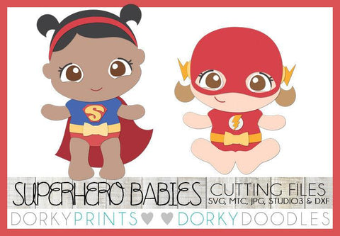 Baby Girl Superhero Cuttable Files