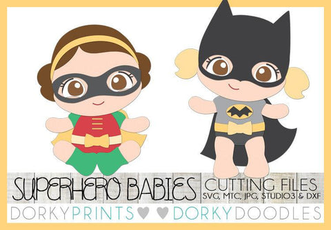Baby Girl Superhero Cuttable Files