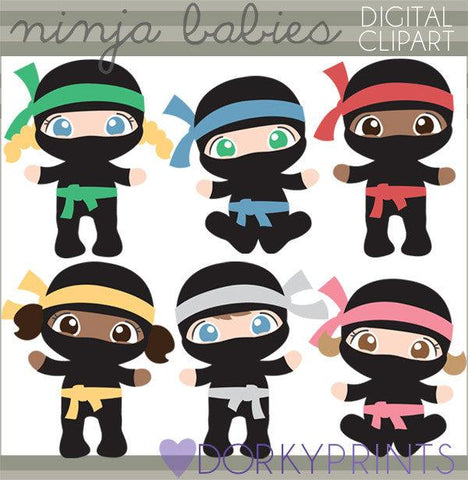 Baby Ninja Hero Clipart
