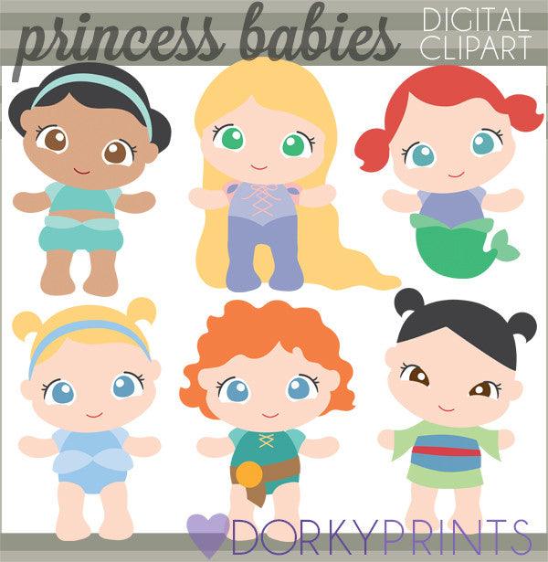 Baby Princess Character Clipart