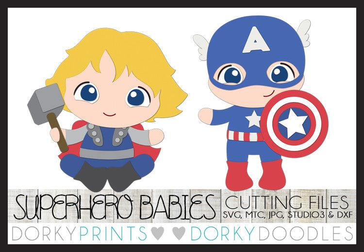 Baby Superhero Cuttable Files