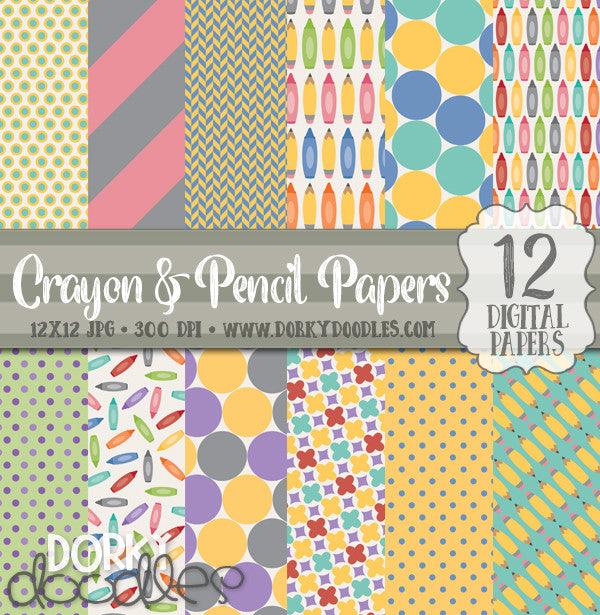 Back to School Digital Paper Pack