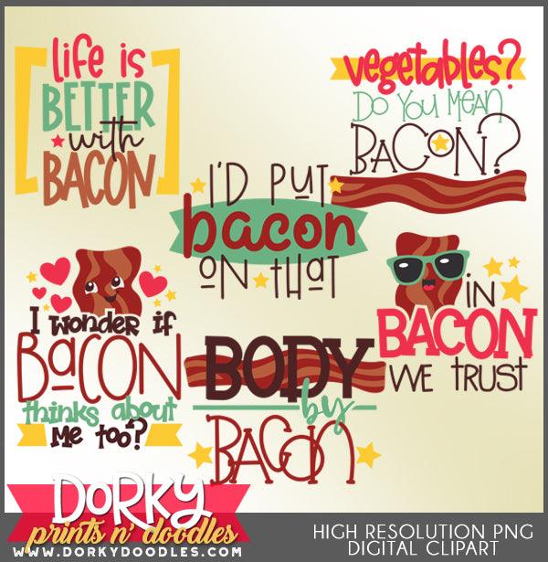 Bacon Titles Clipart