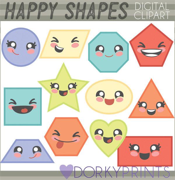 Basic Shapes School Clipart