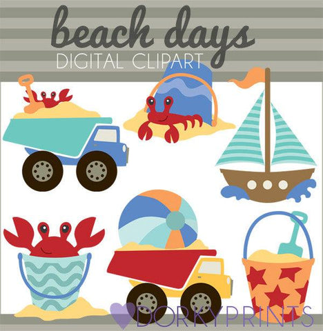 Beach Days Summer Clipart