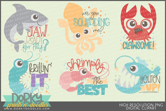 Beach Puns Summer Clipart