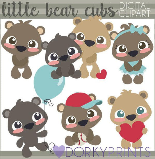 Bear Cub Animals Clipart