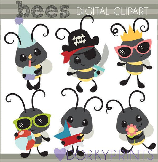 Bee Animals Clipart