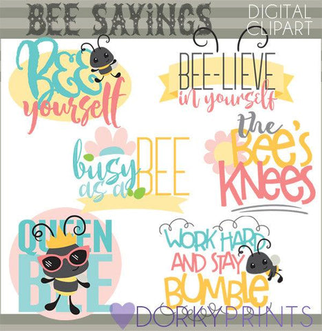 Bee Sayings Animals Clipart