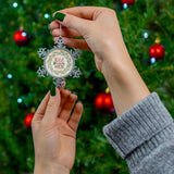 Believe in Magic Pewter Snowflake Ornament