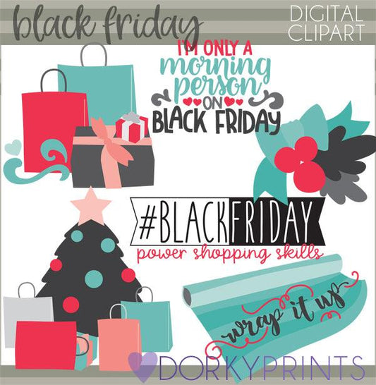 Black Friday Christmas Clipart