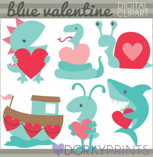 Blue Valentine Clipart