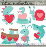 Blue Valentine Clipart
