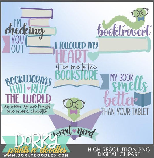 Book Lover Clipart