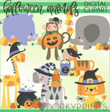 Boxy Animal Halloween Clipart