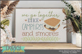 Camper and Campfire Sayings Clipart - Dorky Doodles