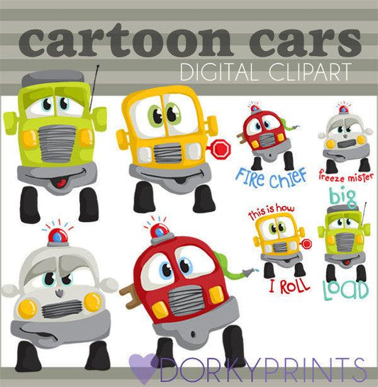 Cartoon Cars Clipart