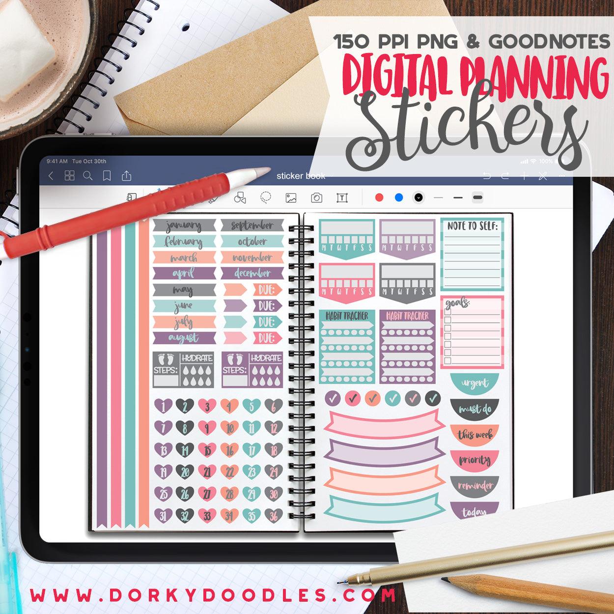 Cat Lover Extra Digital Planner Stickers