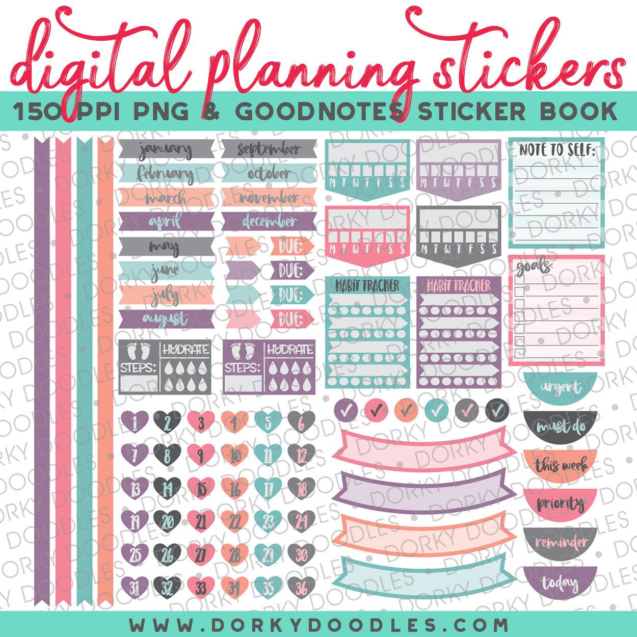 Cat Lover Extra Digital Planner Stickers