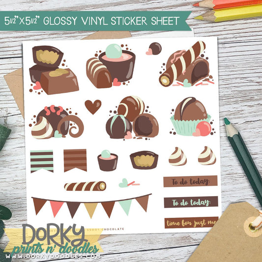 Chocolate Love Sticker Sheet