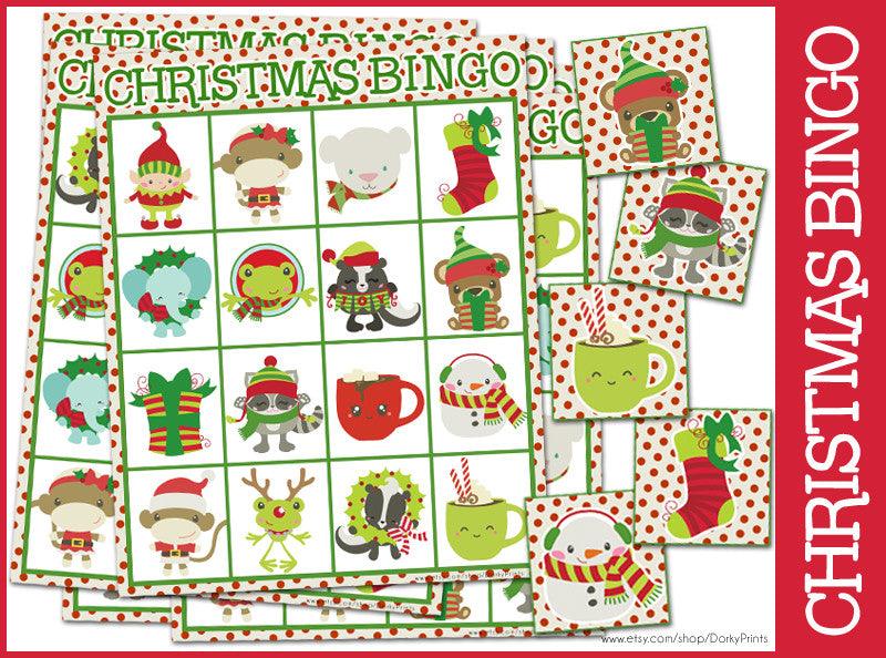 Christmas Bingo Game Learning Printables