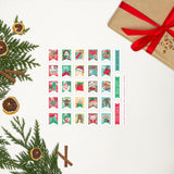 Christmas Countdown Stickers Sheet