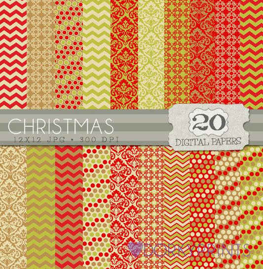 Christmas Digital Paper Pack