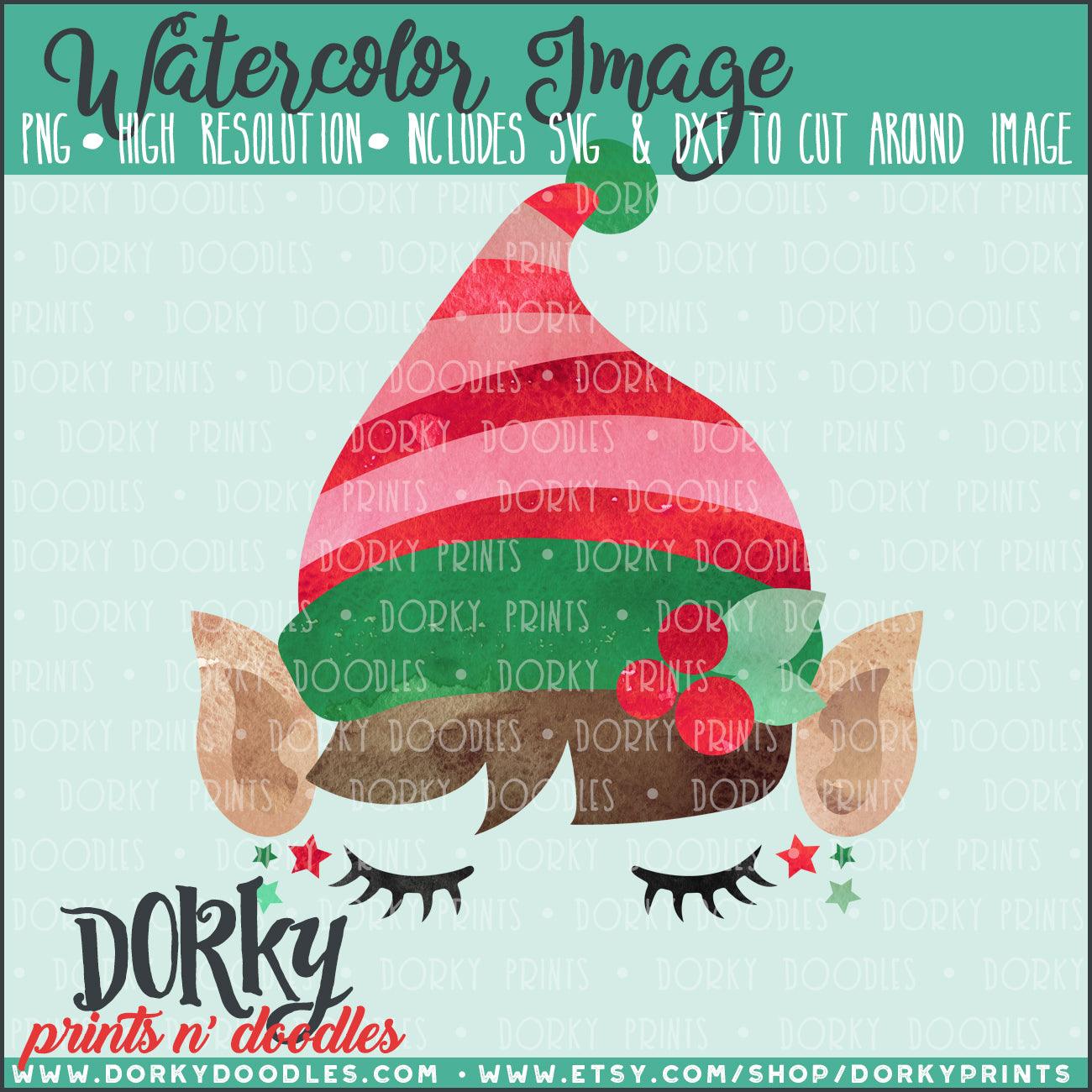 Christmas Elf Watercolor PNG