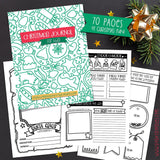 Christmas Journal and Activity Book for Kids - Learning Printables - Dorky Doodles