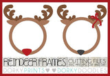 Christmas Reindeer Frame Cuttable Files