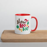 Christmas Sloth Mug with Red Inside