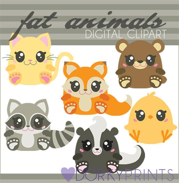 Chubby Animals Clipart