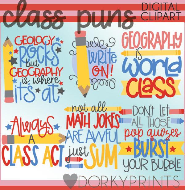 Classrom Puns School Clipart