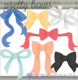 Colored Bows Clipart