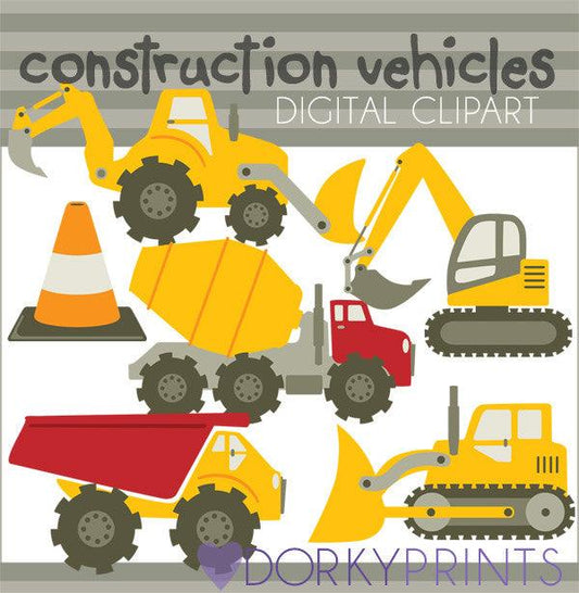 Construction Vehicles Clipart