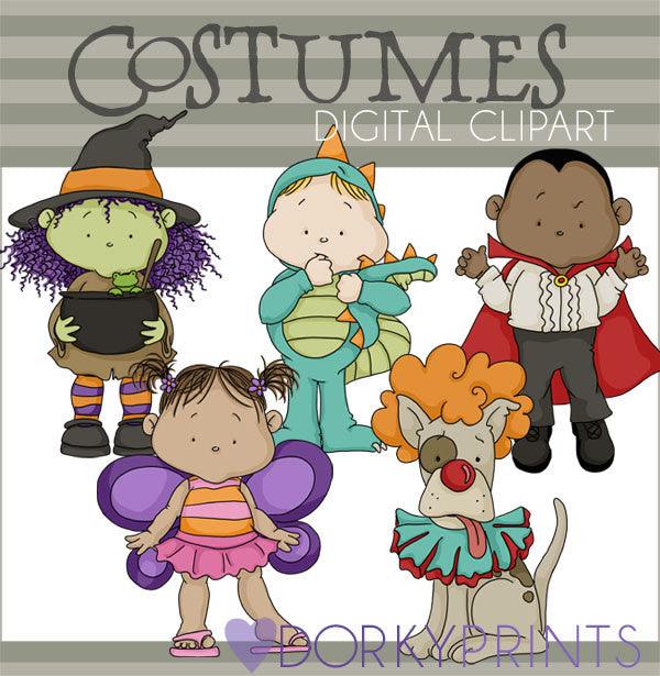 Costumes Halloween Clipart