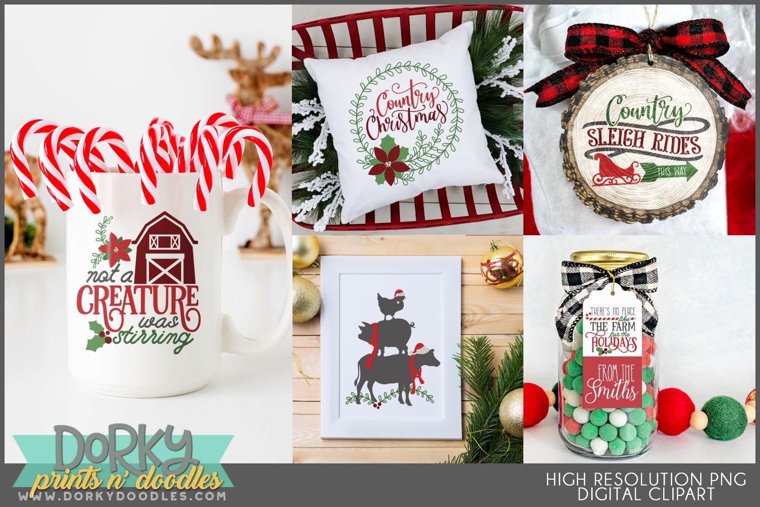 Country Christmas Clipart