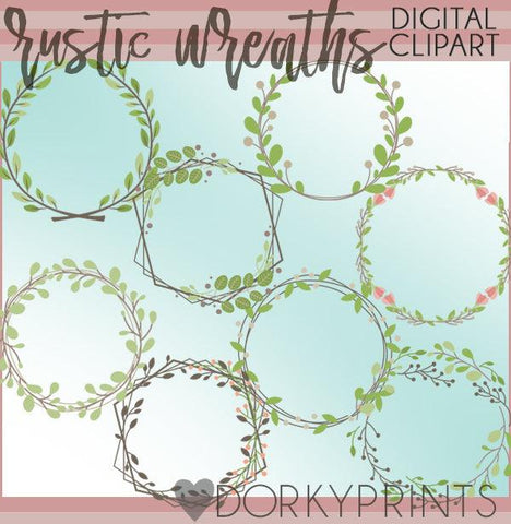 Country Wreath Clipart
