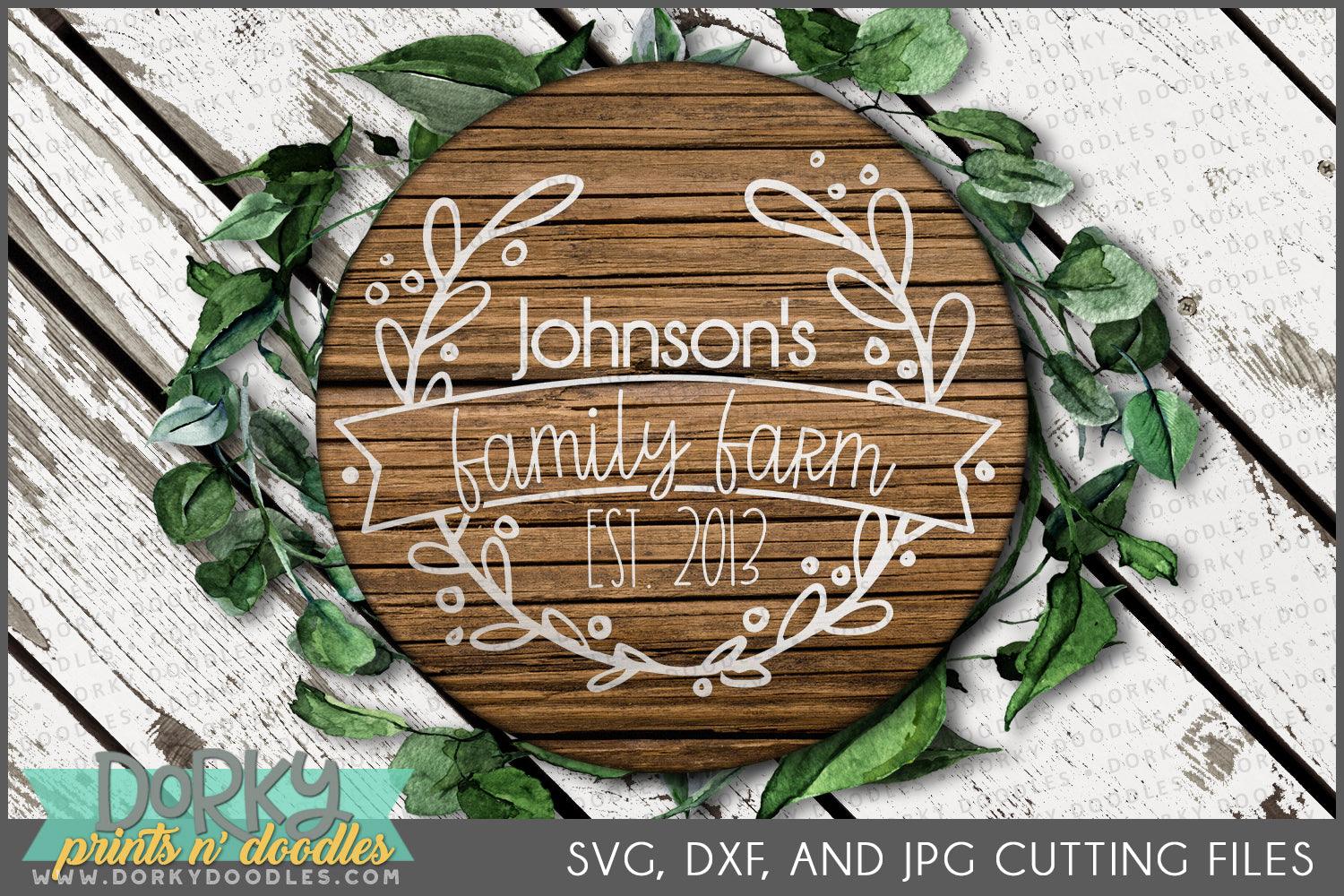 Custom Signs DXF and SVG Cuttable Files - Dorky Doodles