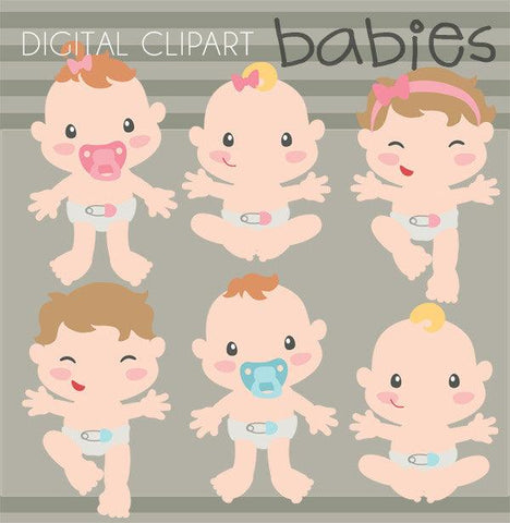 Cute Babies Clipart